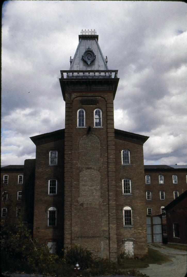 View of paper mill and tower.  West's paper mill.  Balston Spa, NY.