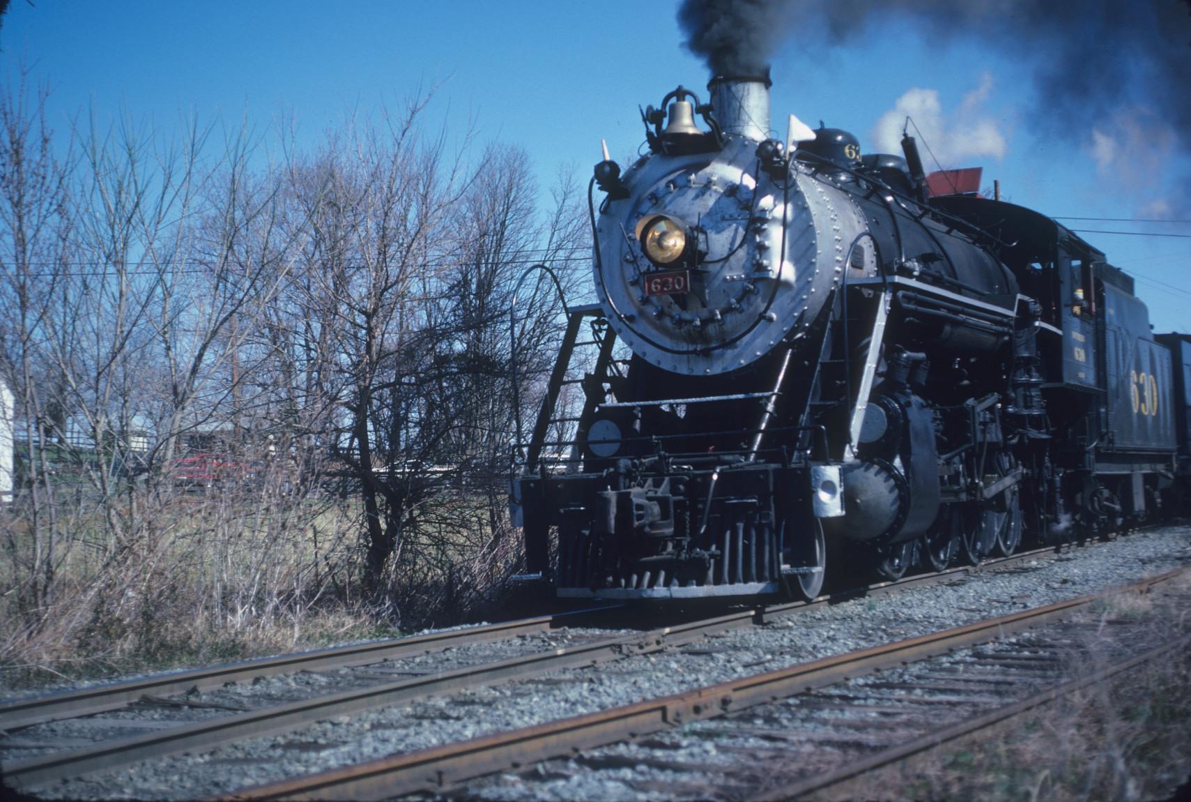 Engine 630 2-8-0 at The Pains VirginiaBuilt 1904 by Alco-Richmond