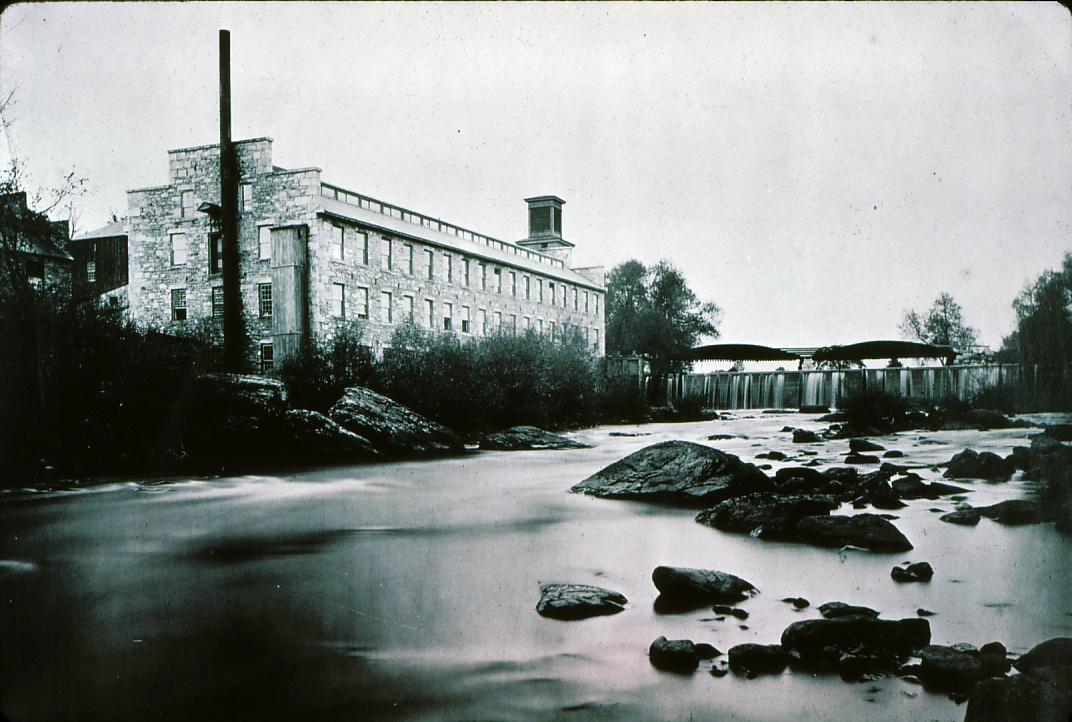 Old photo of unknown mill located in the Berkshires, MA.