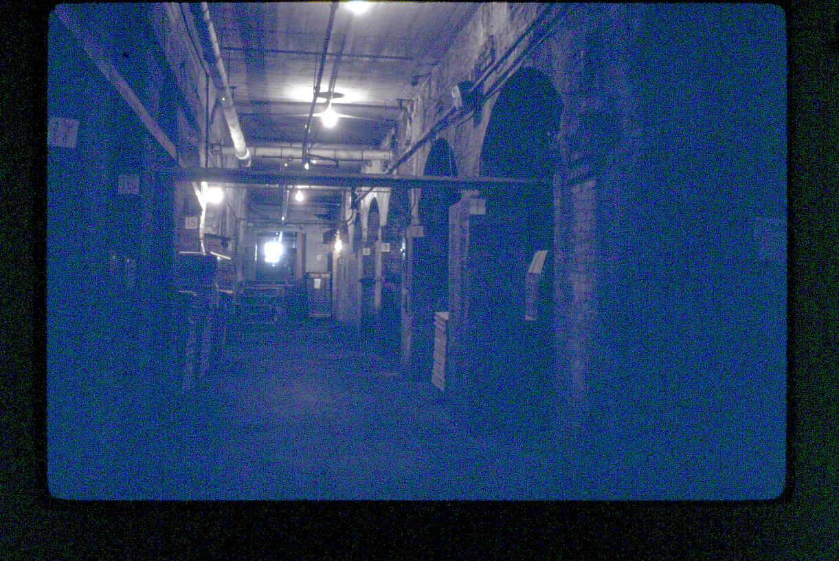 Photo of the interior basement of the arches under the paper machinery at the…