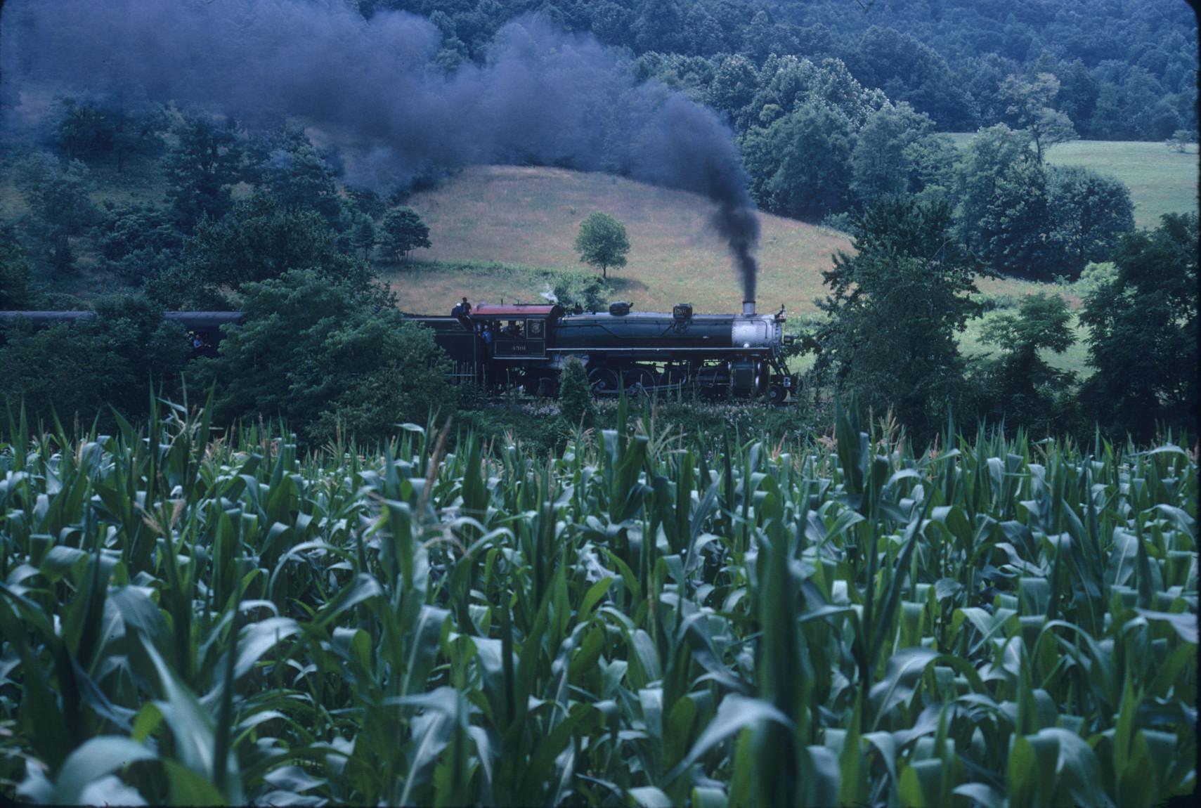 Engine 4501 through corn field