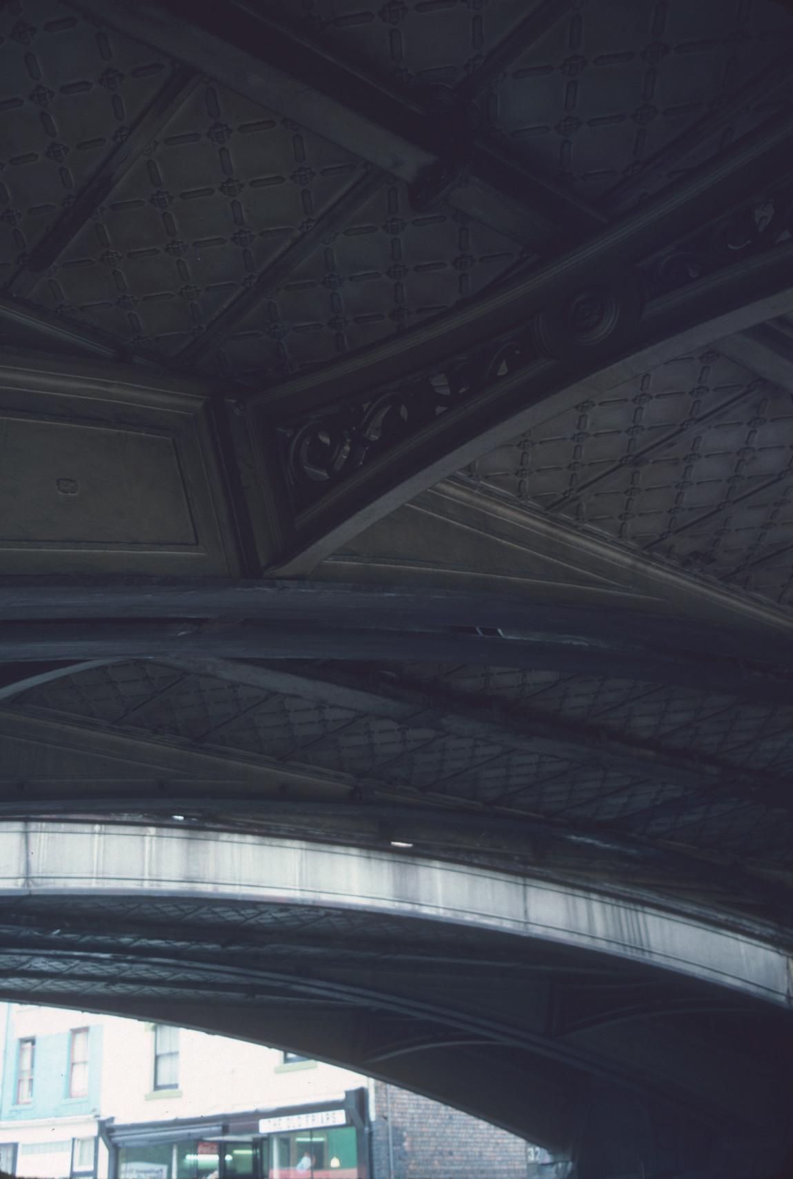 Detail of support structure and decoration under the Friargate Bridge.