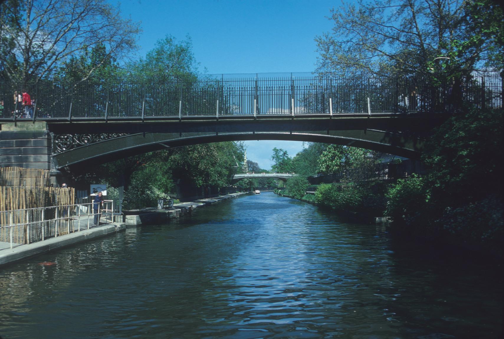 Another cast iron bridge over the Regent\'s Canal, London.