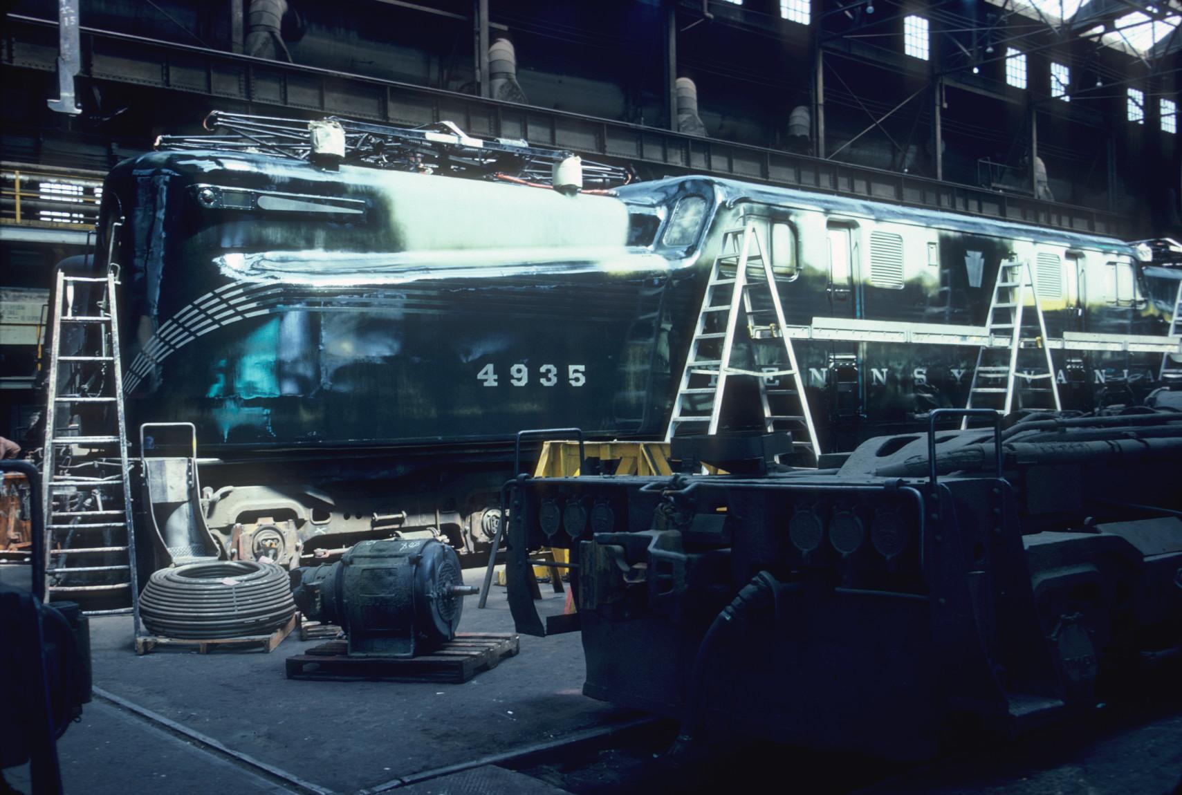 GG-1 No. 4935 being restoredAMTRAK Shops, Wilmington Delaware