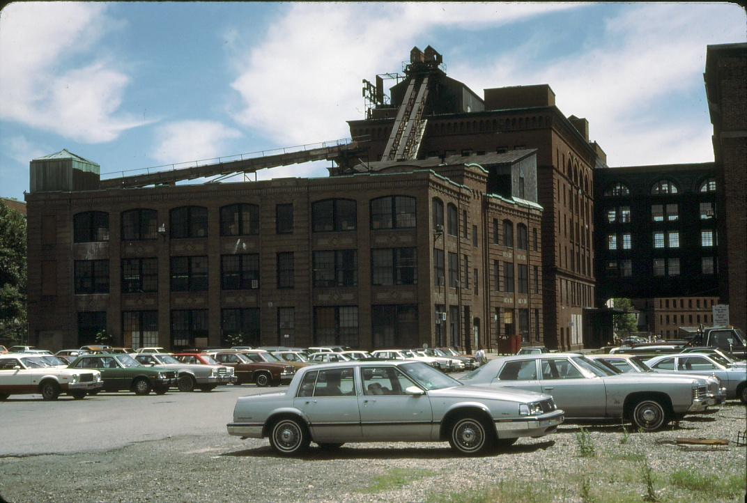 View of the Forbes Mill on the Baker's Chocolate mill complex.  Built 1911.