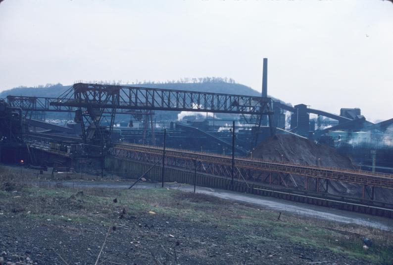 Overview of Weirton Steel Company, West Virginia.