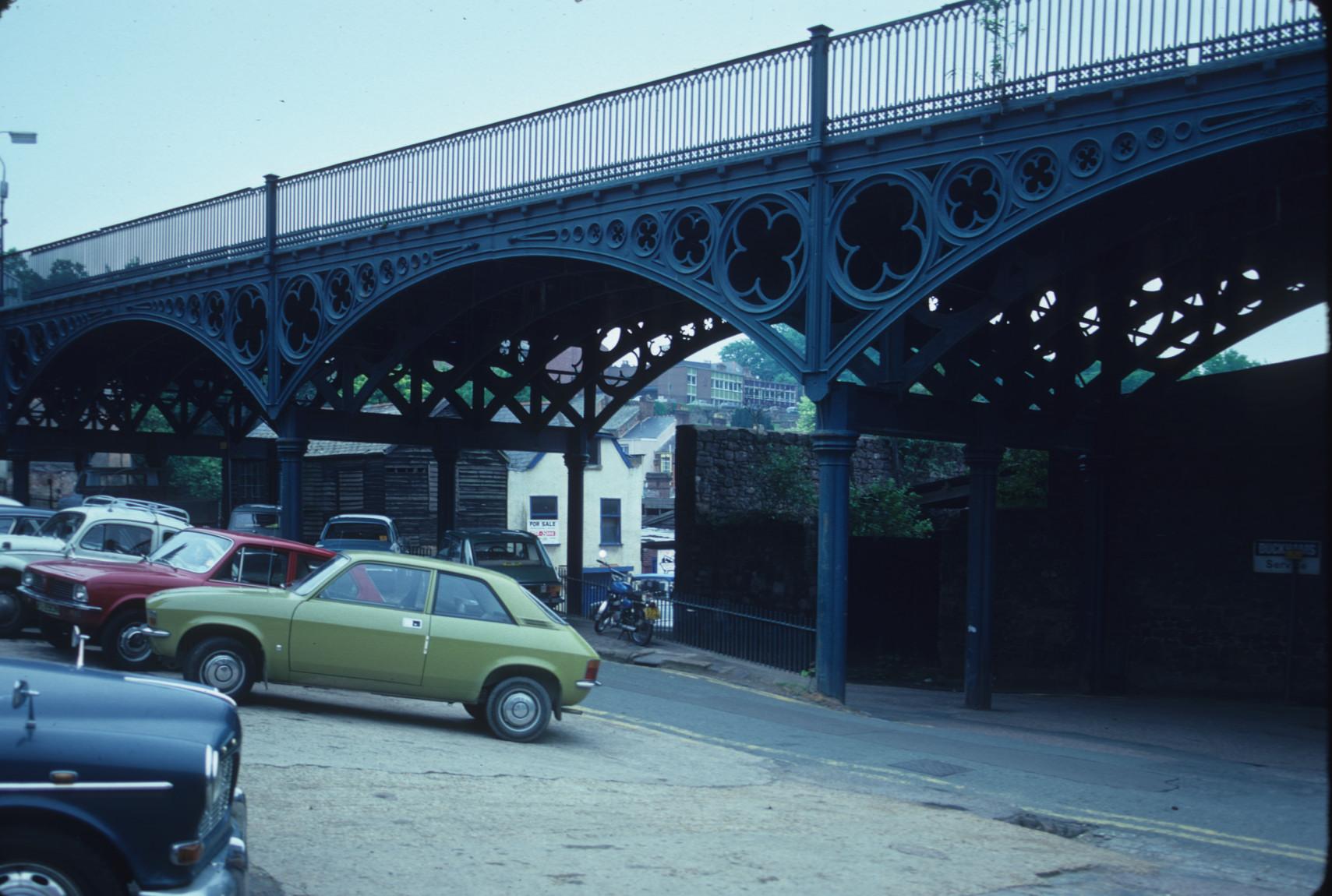 A cast iron road viaduct designed in the 1830s to reduce the gradient of Exeter…