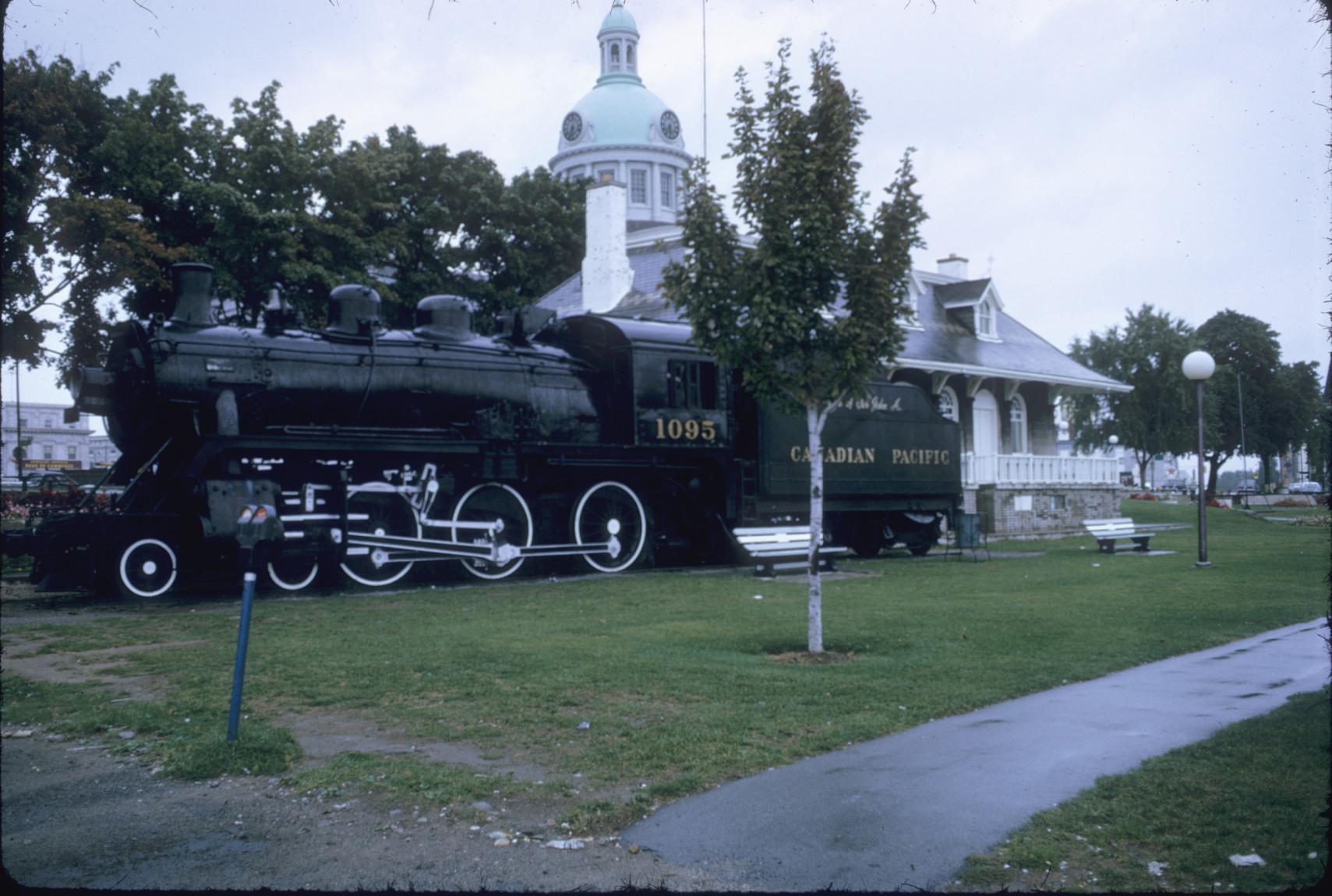 Engine 1095 4-6-0 Enshrined at Kingston Ontario