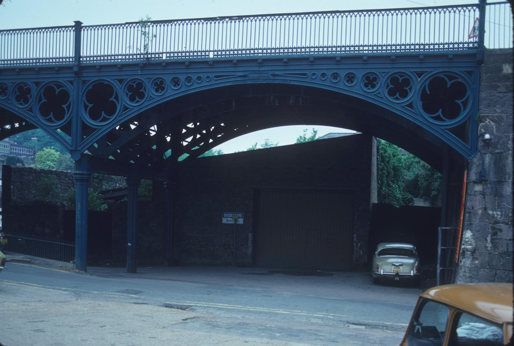 view of one of six cast iron spans