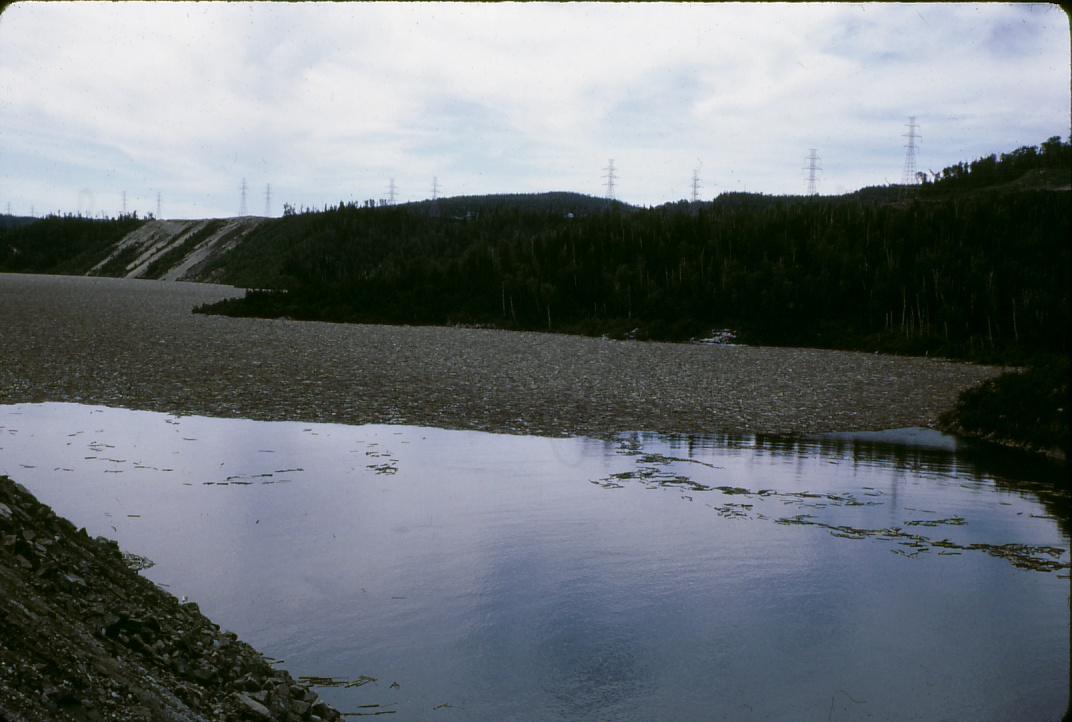 Pulp in the Manicouagan River.