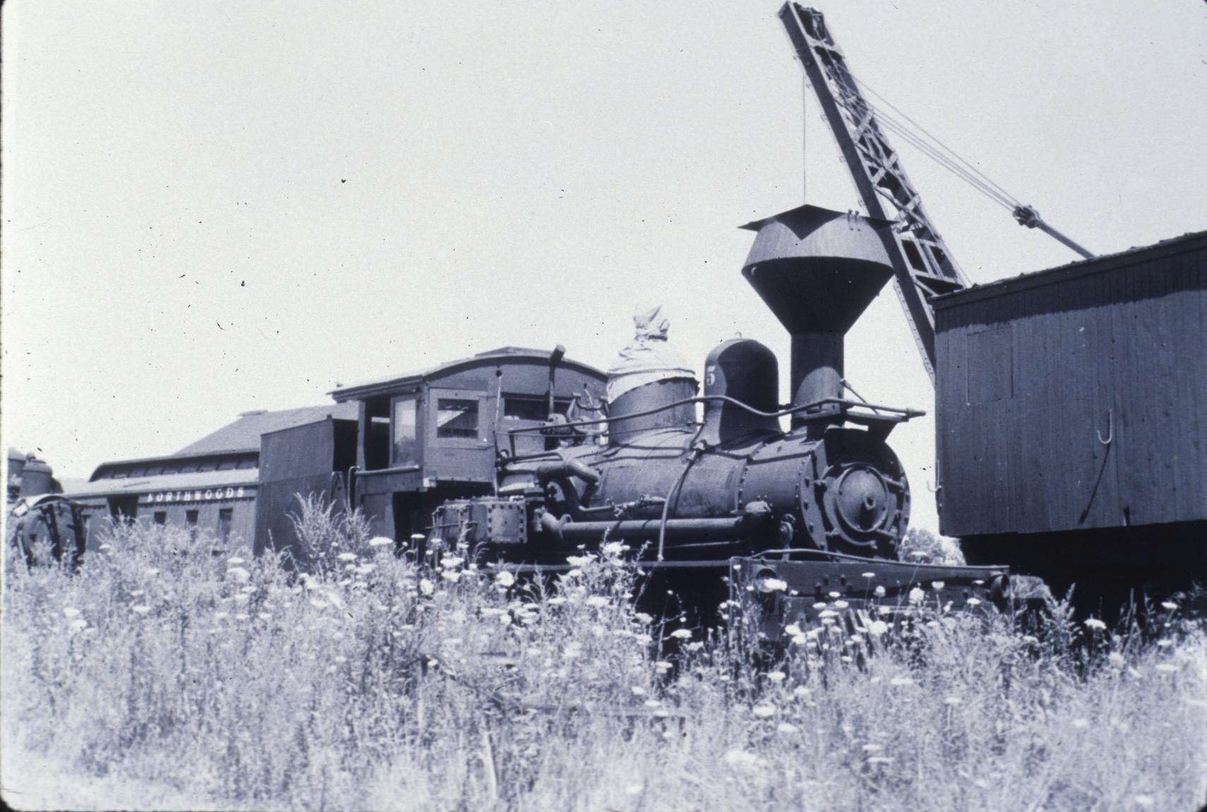 Donkey engine with spark-catcher stack