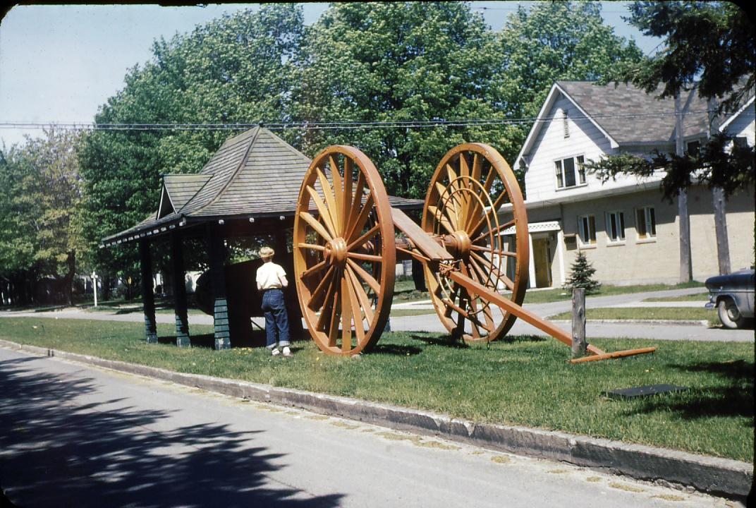 Log cart.  Unknown location in the Upper Peninsula.