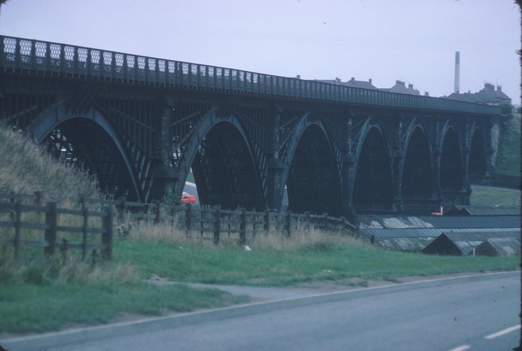 unidentified cast iron railway viaduct 