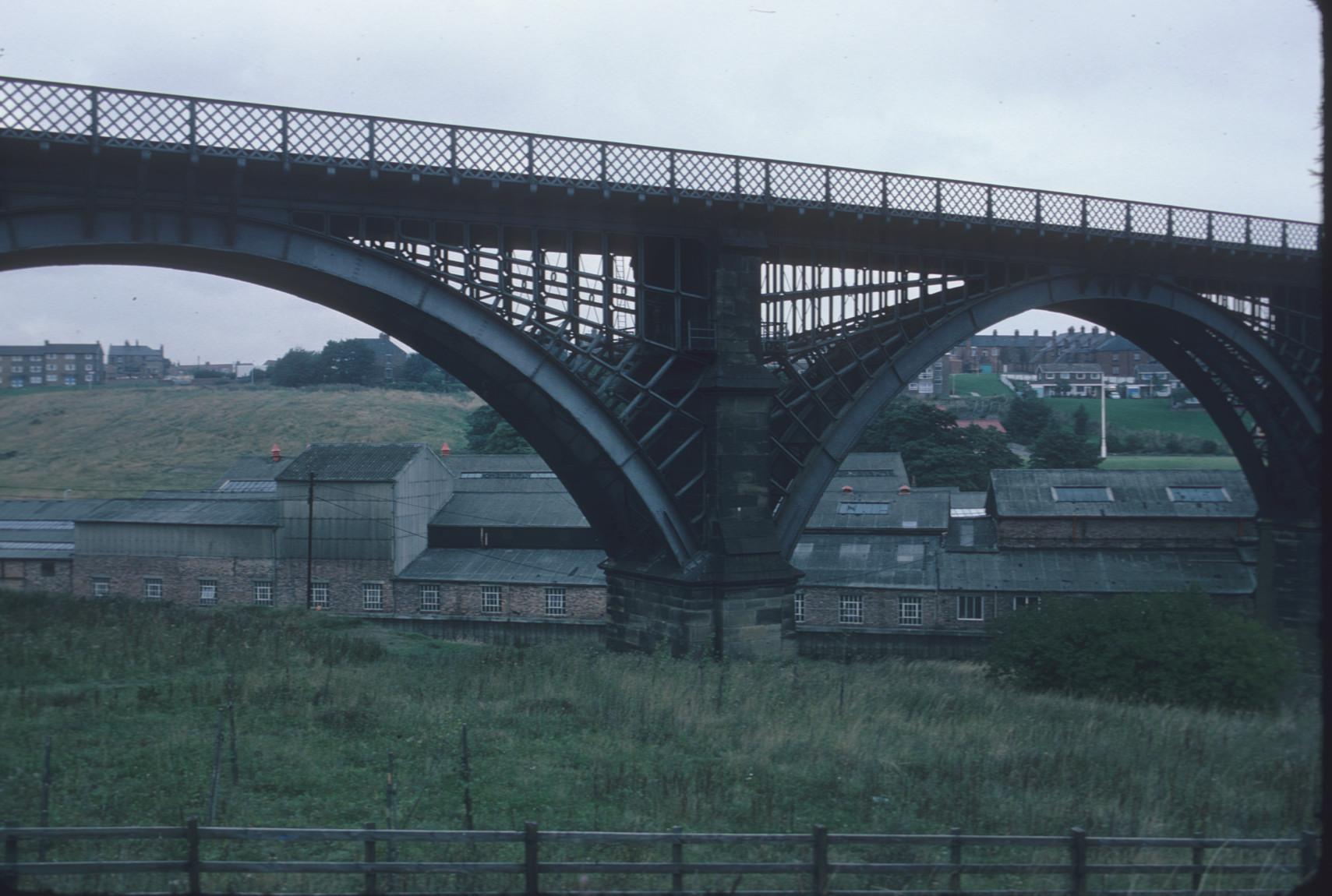 unidentified cast iron railway viaduct