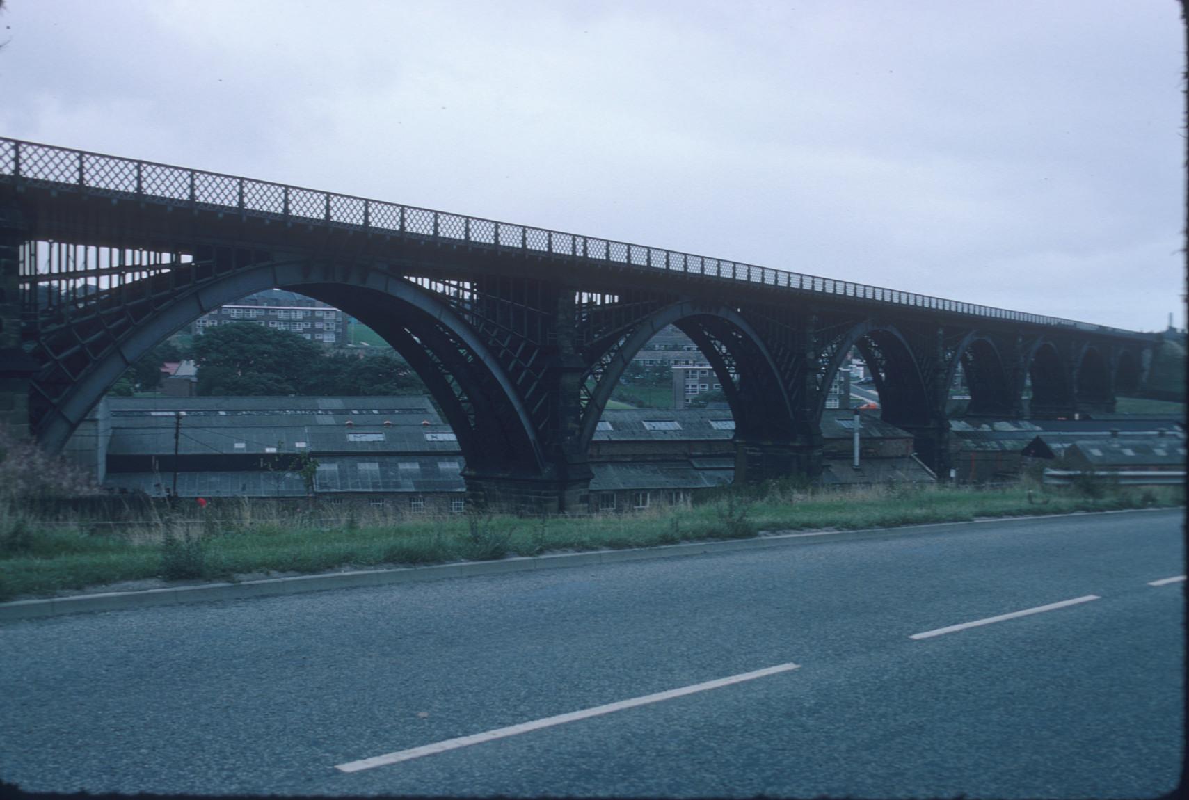 unidentified cast iron railway viaduct