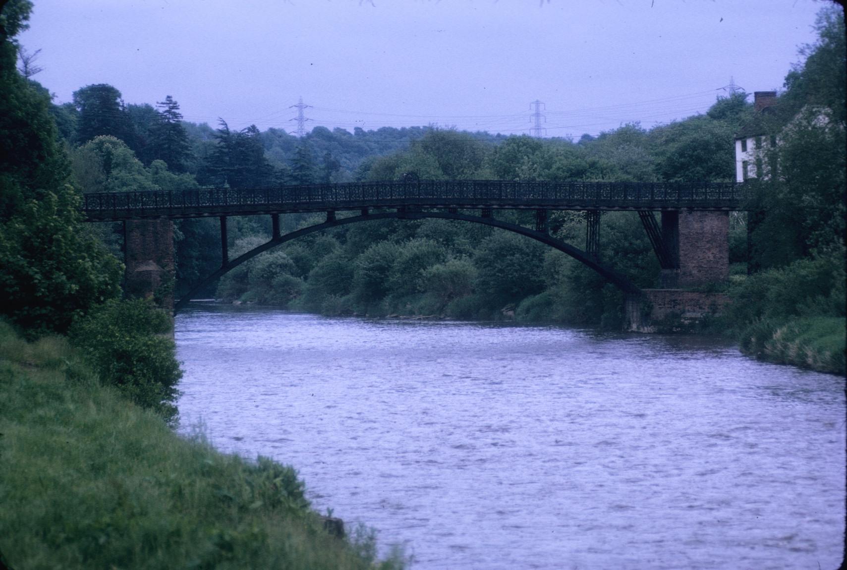 cast iron bridge over the River Severn