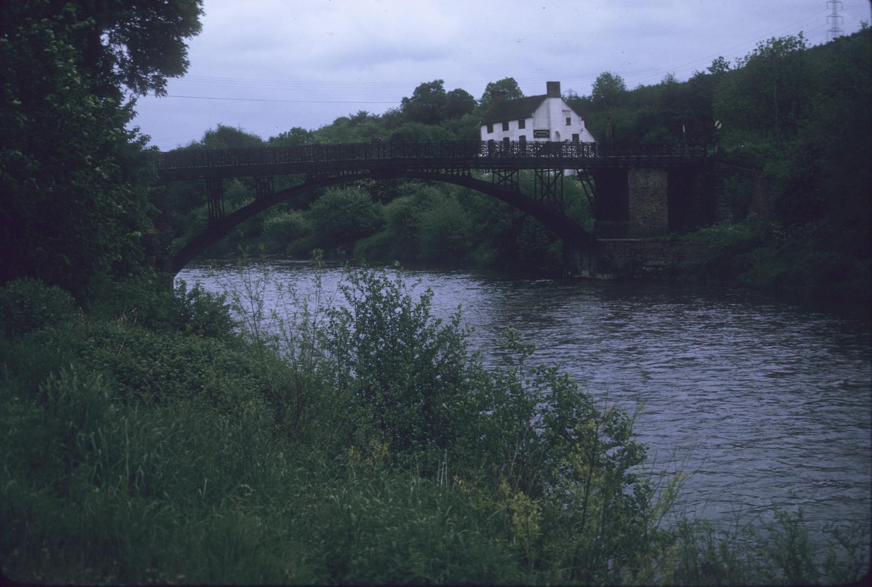 view of Coalport Bridge over River Severn