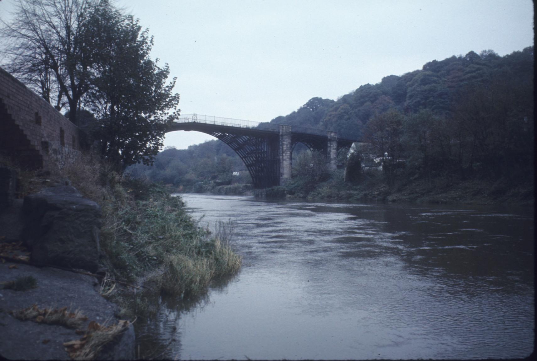 View of the Ironbridge aka Coalbrookdale Bridge