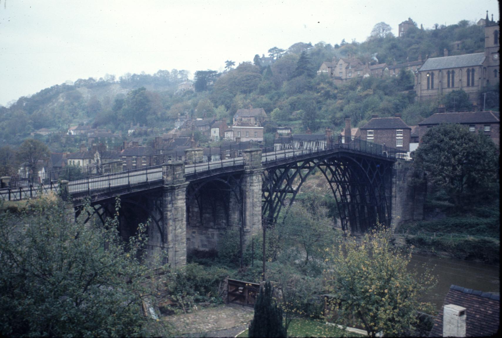 view of the Ironbridge aka Coalbrookdale Bridge