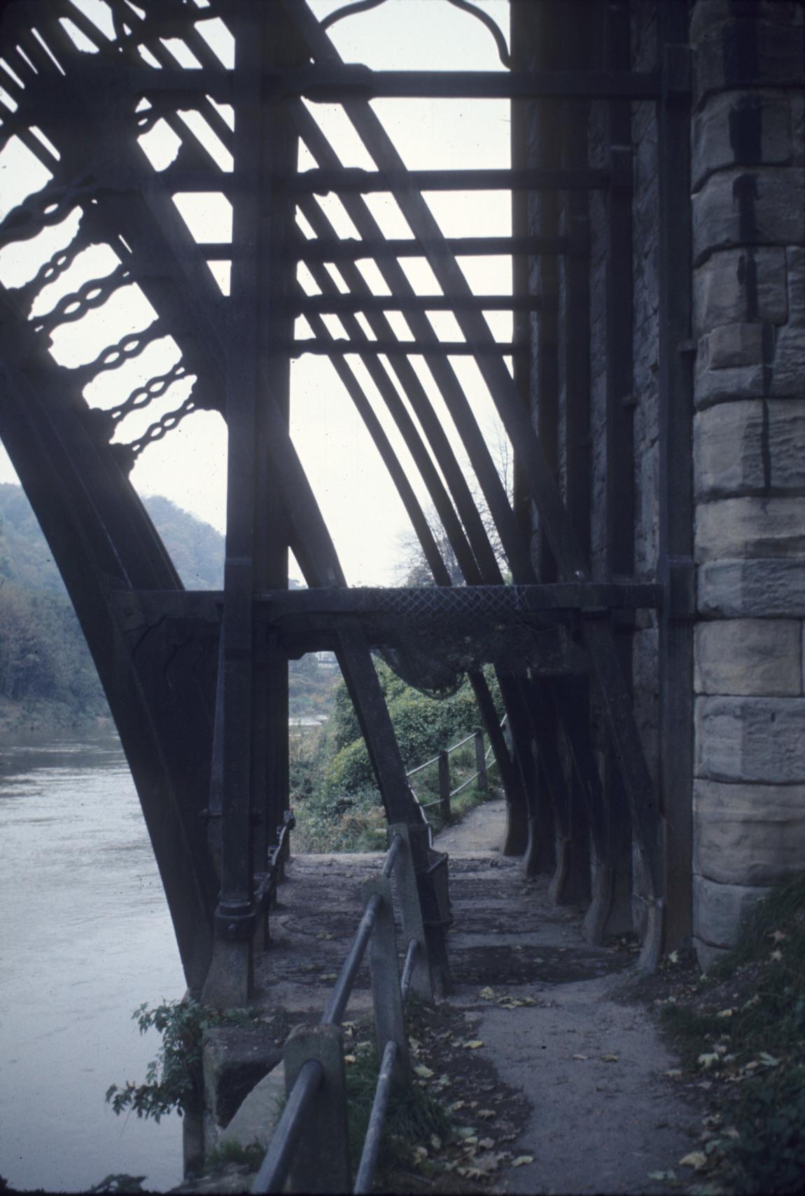 View of the five parallel rib arches that support the Ironbridge aka…