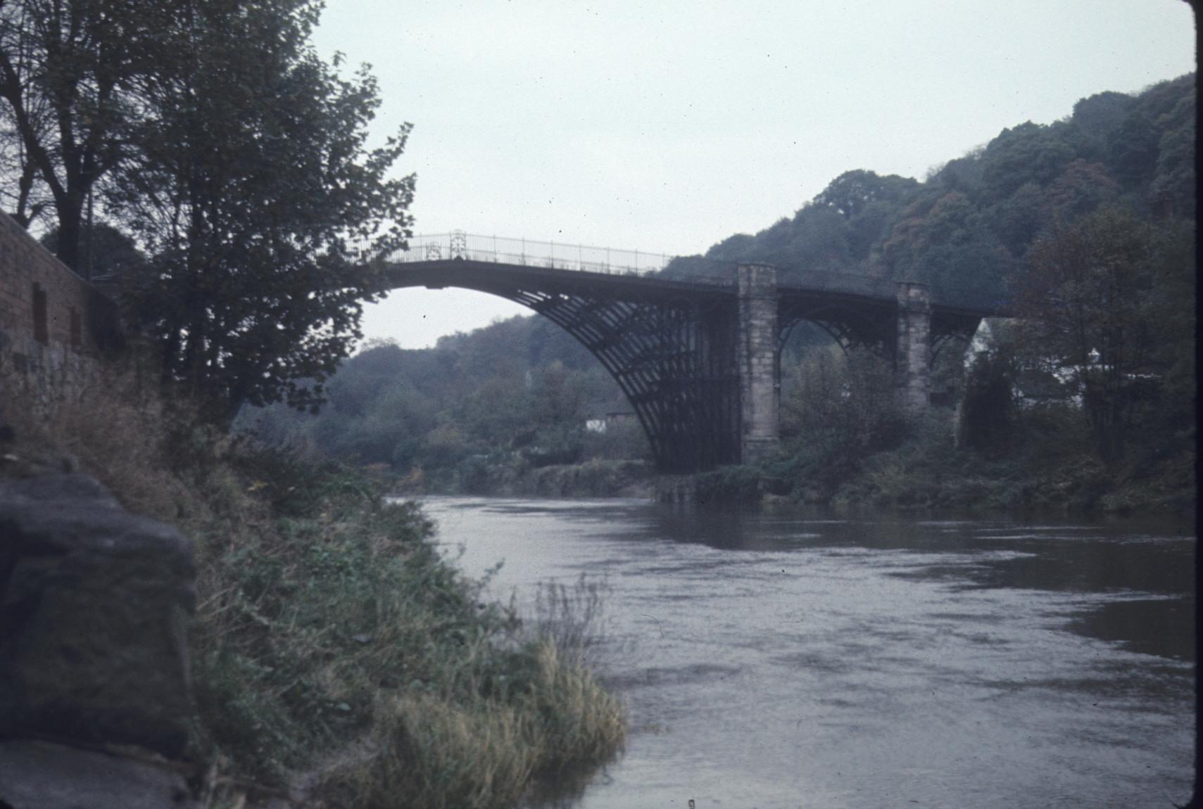 view of Ironbridge aka Coalbrookdale Bridge