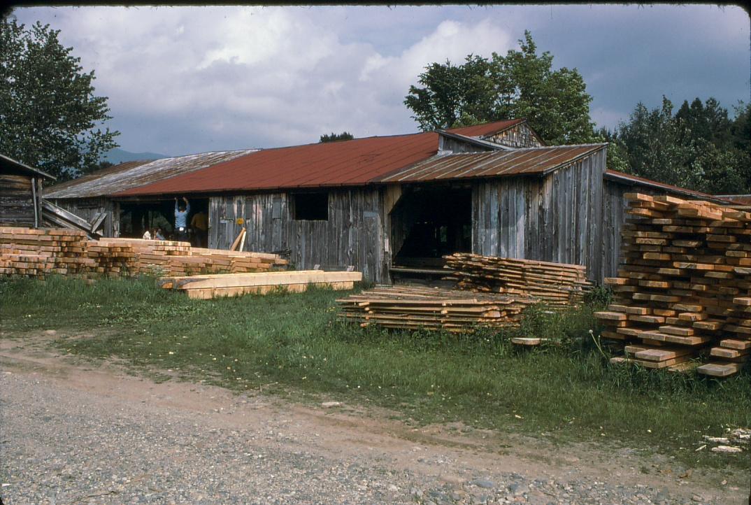 View of Garland saw mill in Lancaster, New Hampshire.