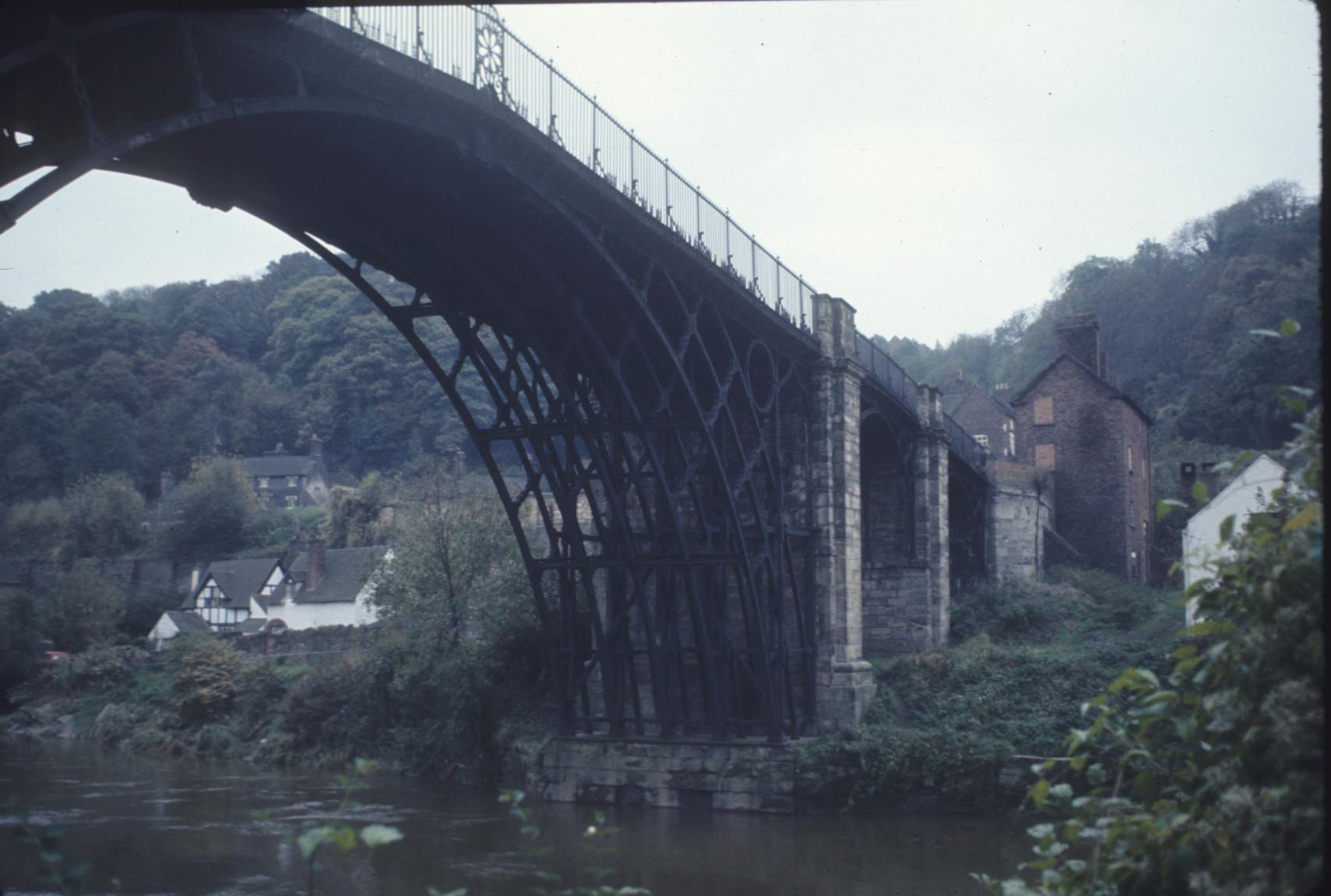 Ironbridge aka Coalbrookdale Bridge, shows underside of parallel ribs