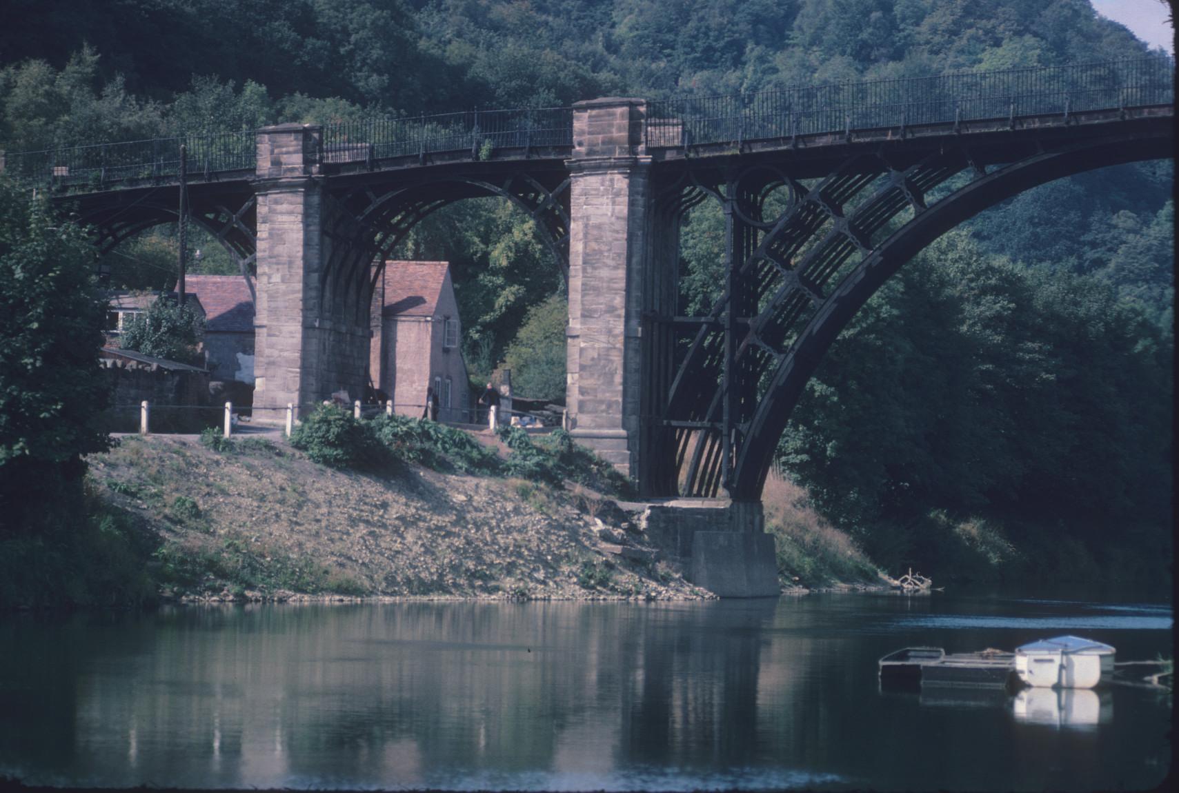 view of smaller spans of Ironbridge aka Coalbrookdale Bridge