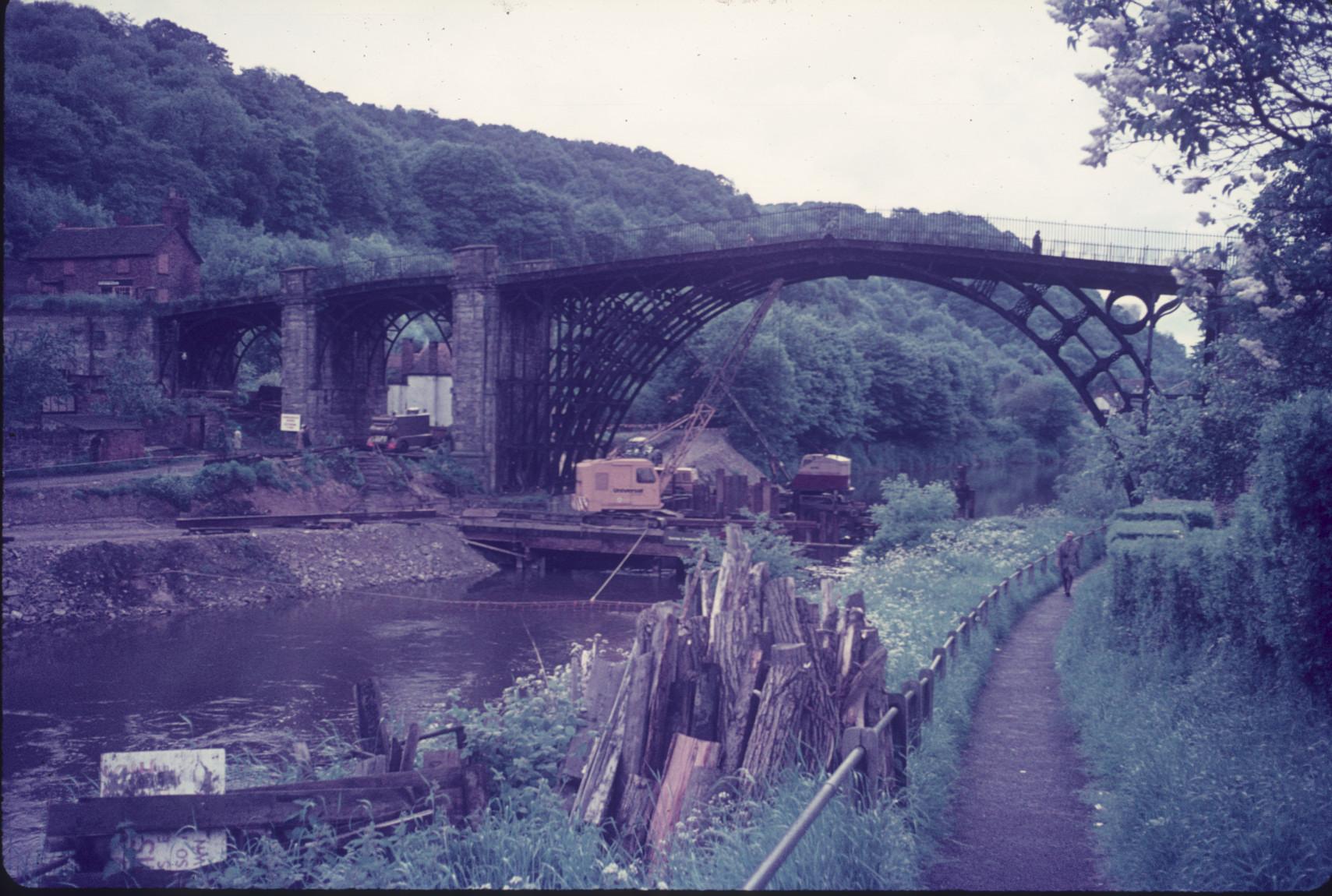 construction on or near the Ironbridge aka Coalbrookdale Bridge