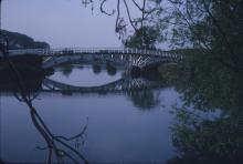 Timber road bridge