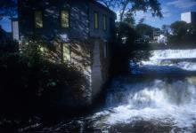Mill at Grand Falls on Mississippi River